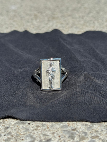925 Silver San Judas Ring