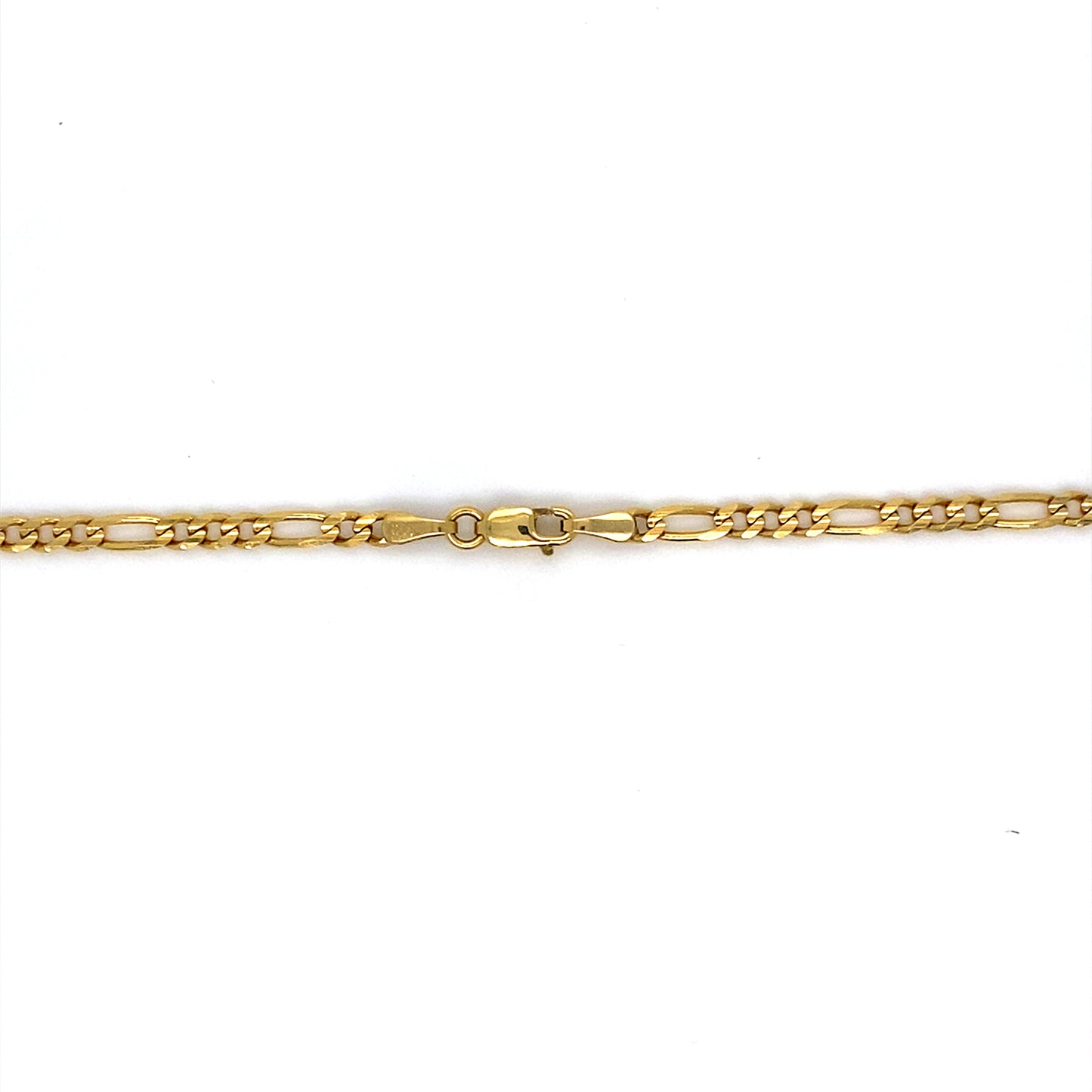 14K Yellow Gold 24” Figaro Chain