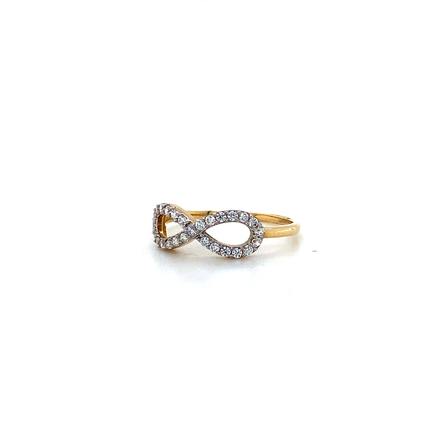 14K Yellow Gold Infinity Ring