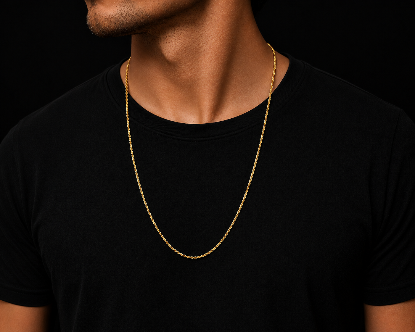 925 Silver 1.5MM Rope Chain Necklace