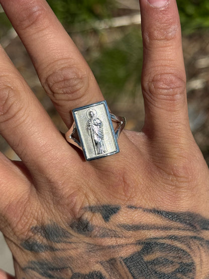 925 Silver San Judas Ring