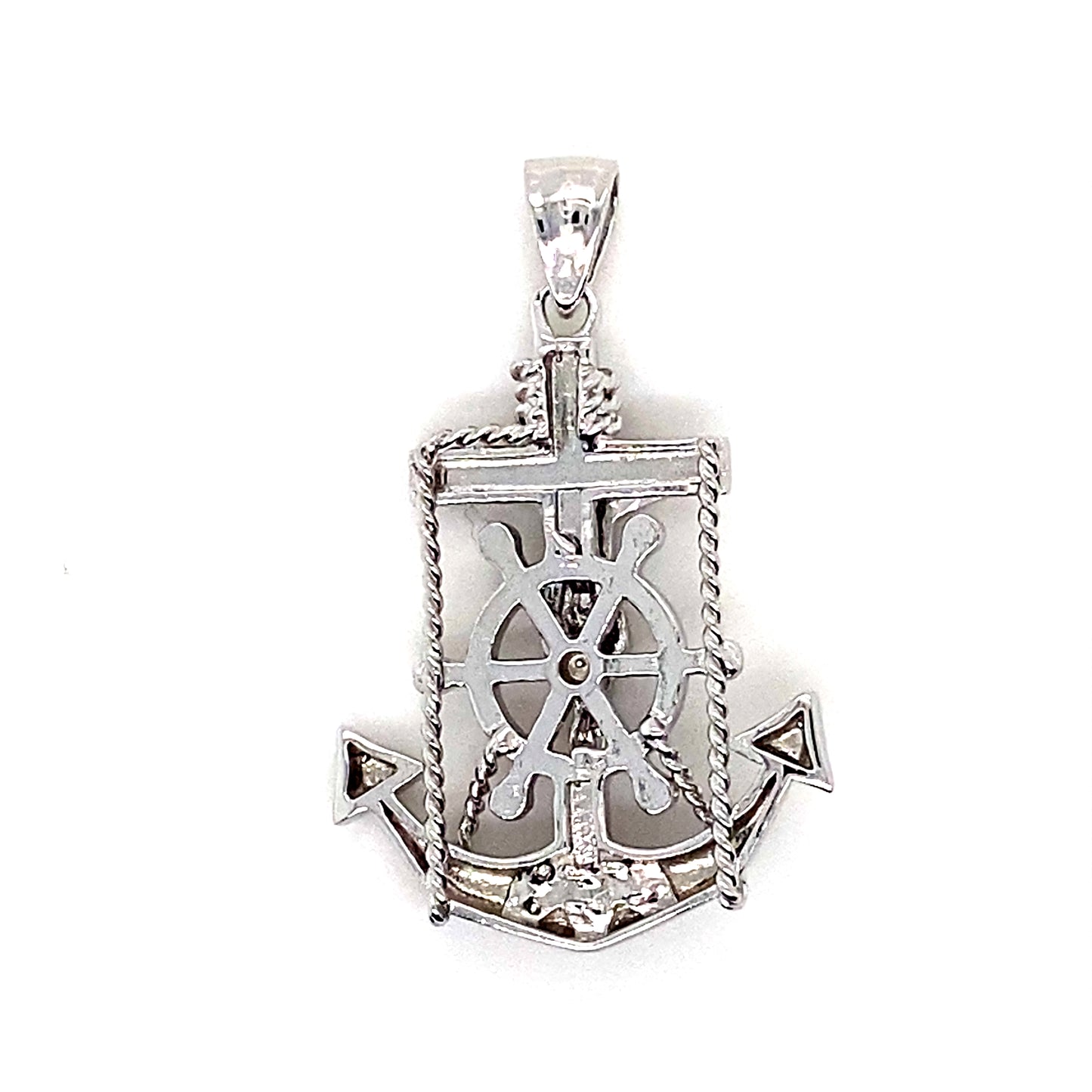 925 Silver Crucifix Anchor Pendant