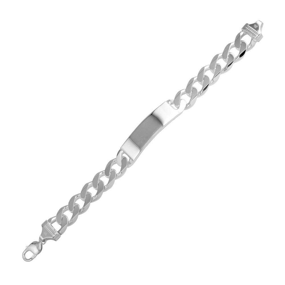 12.9MM Engravable Super Flat Curb ID Bracelet