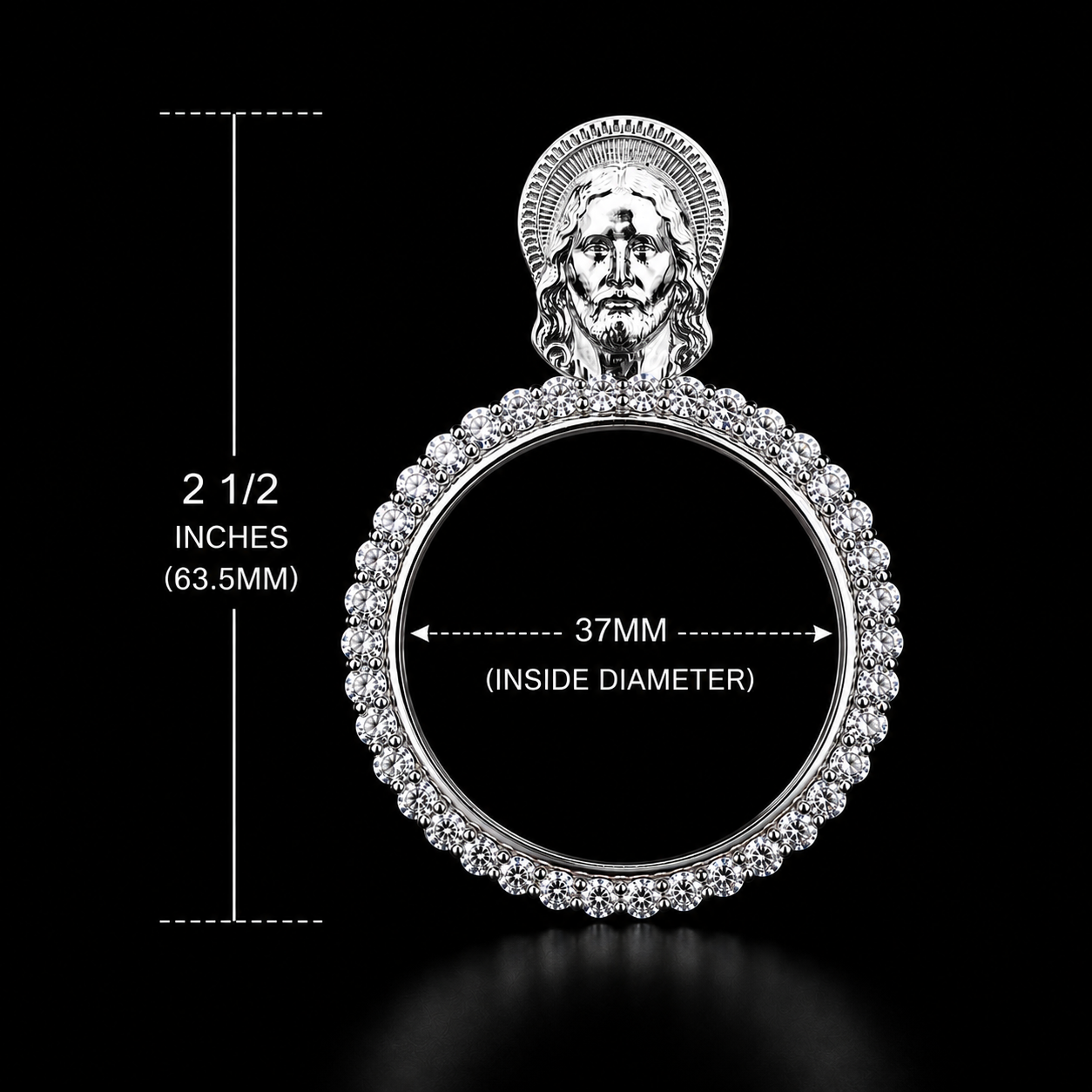925 Silver San Judas Centenario Pendant