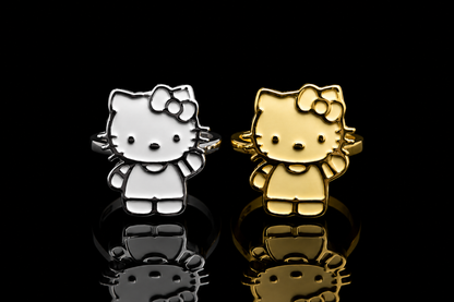 925 Silver Hello Kitty Body Ring