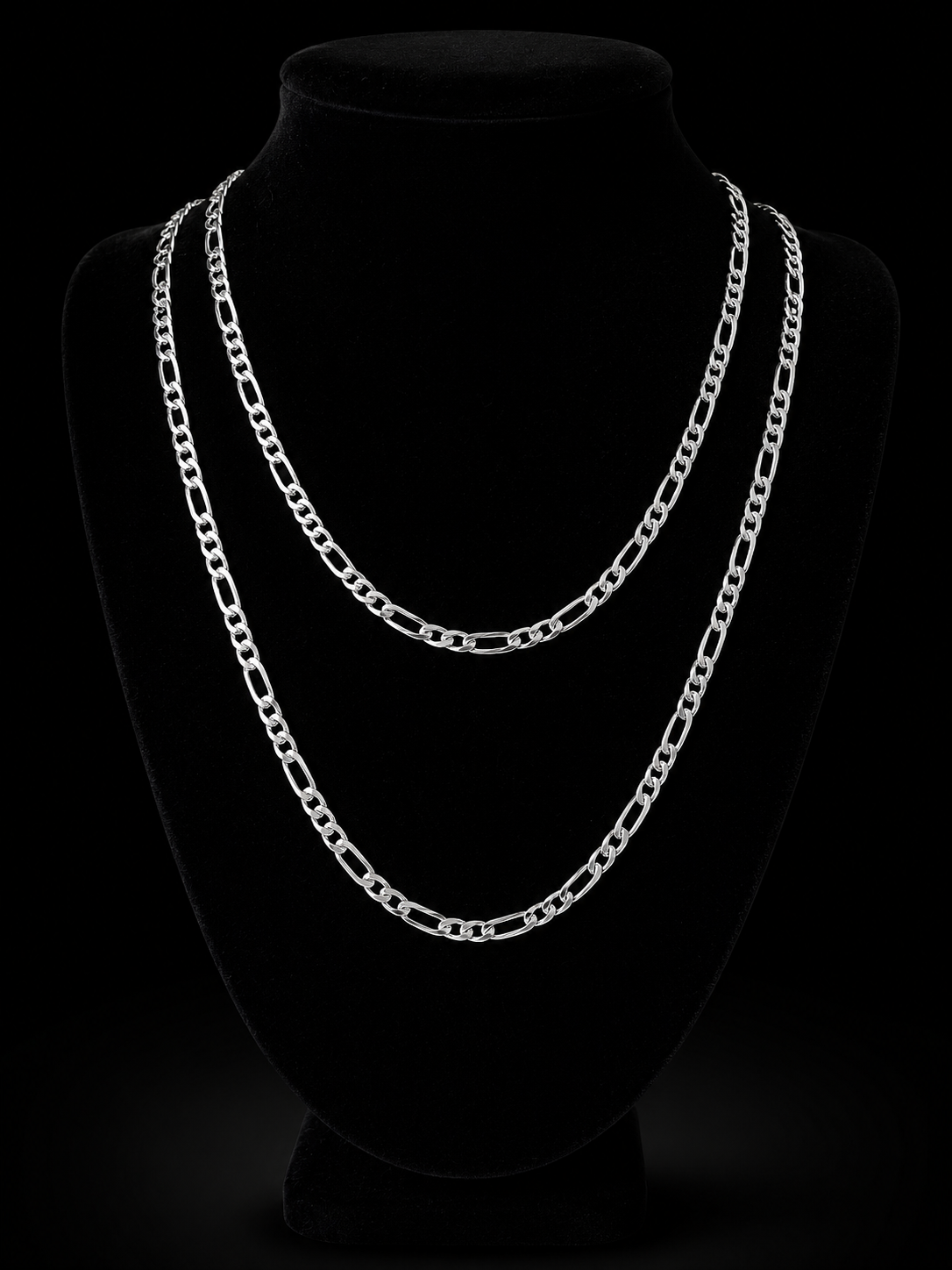 925 Silver 3MM Figaro Chain Necklace