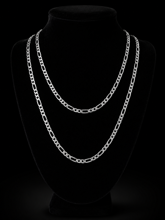 Collar de Plata 925 con Cadena Fígaro de 3 mm