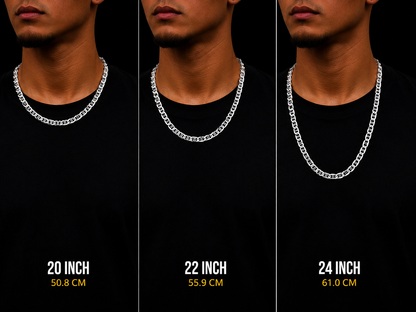 925 Silver 4.5MM Mariner Chain Necklace