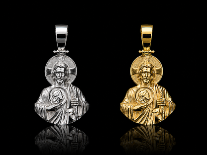 925 Silver 3D San Judas Pendant