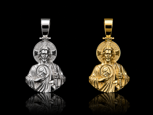 925 Silver 3D San Judas Pendant