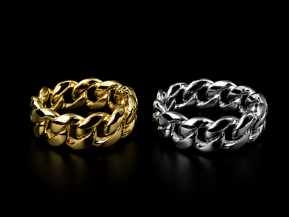 925 Silver Cuban Ring