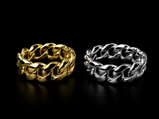 925 Silver Cuban Ring