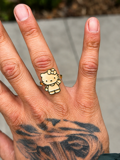 925 Silver Hello Kitty Body Ring