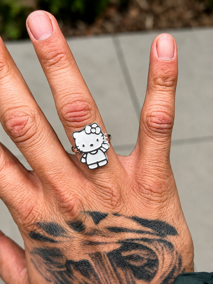 925 Silver Hello Kitty Body Ring