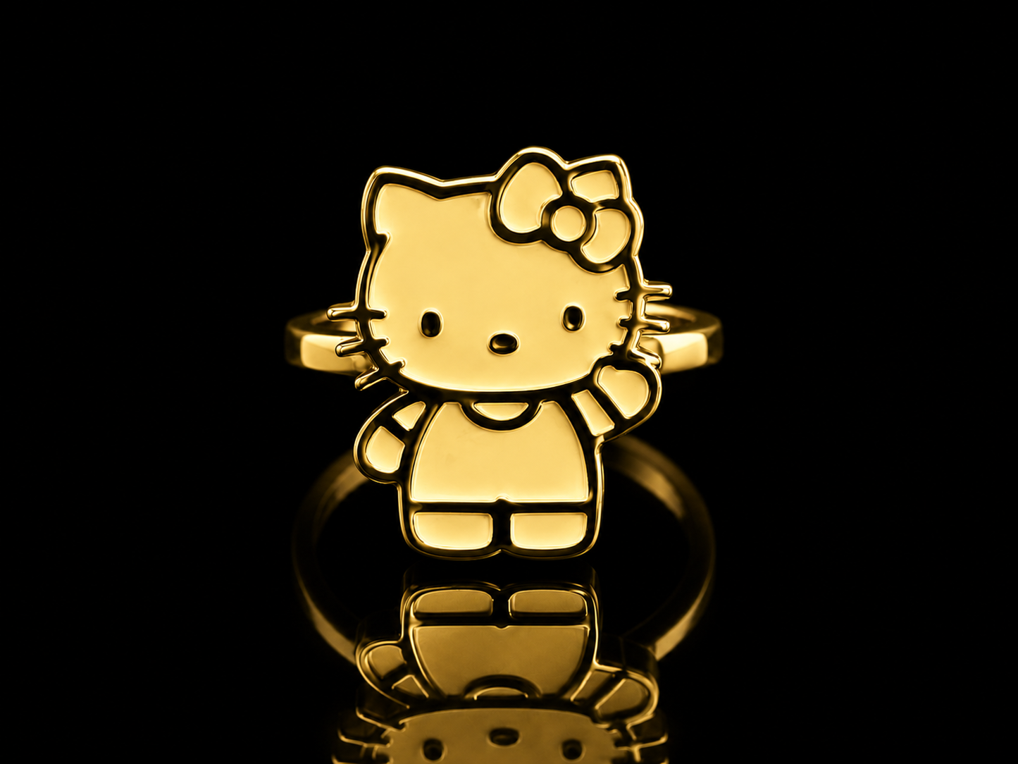 925 Silver Hello Kitty Body Ring