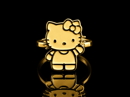 925 Silver Hello Kitty Body Ring