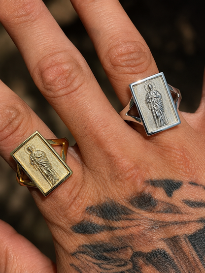925 Silver San Judas Ring