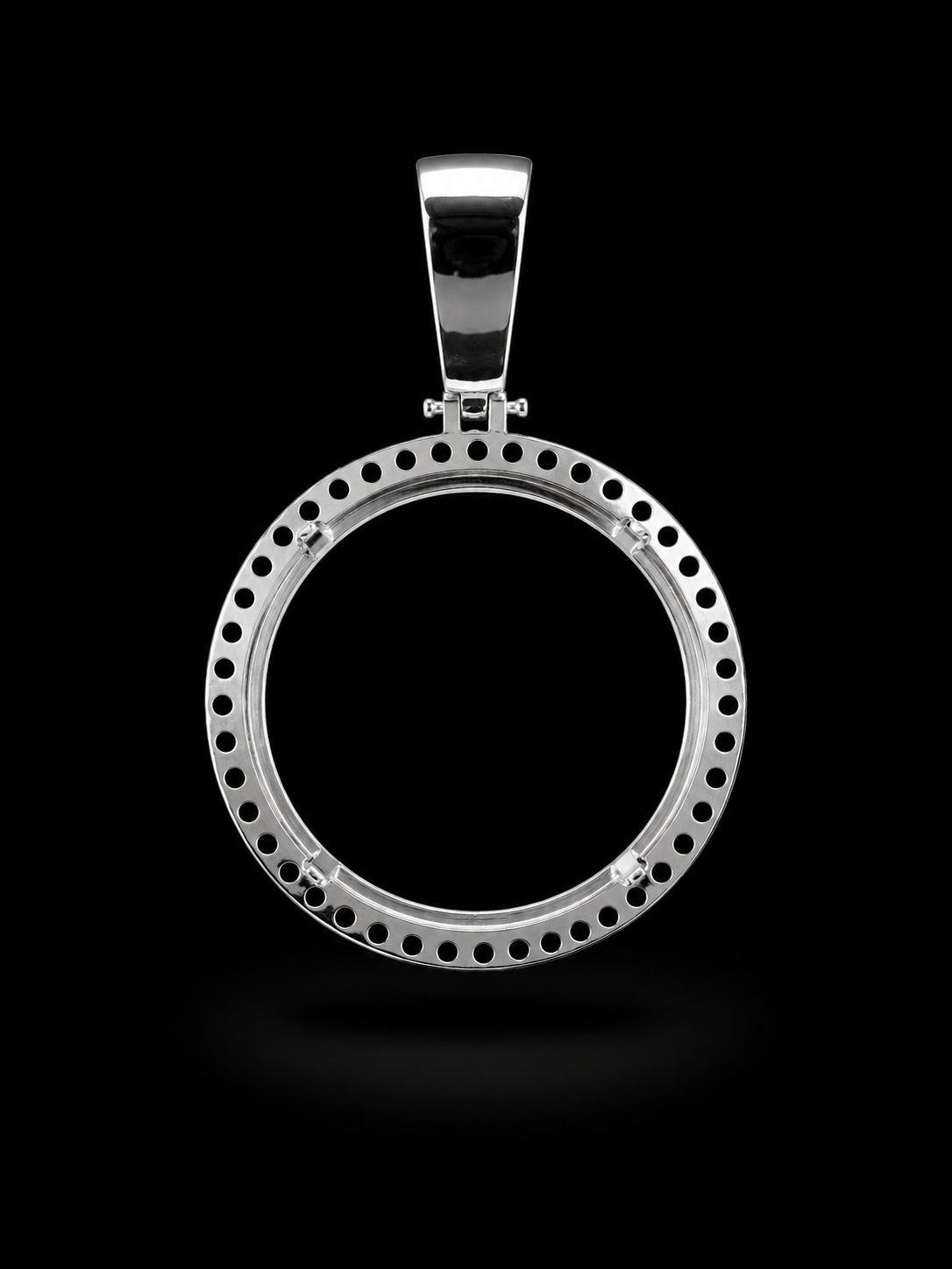 925 Silver Centenario Pendant W/ Blue Sapphire
