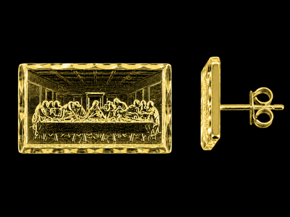 925 Silver Last Supper Earrings
