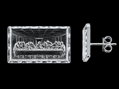 925 Silver Last Supper Earrings