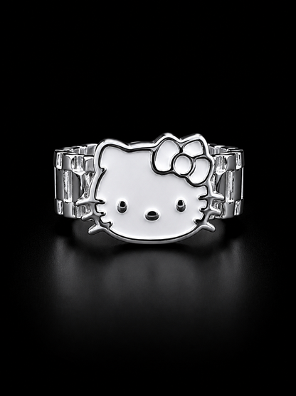 925 Silver Hello Kitty Ring