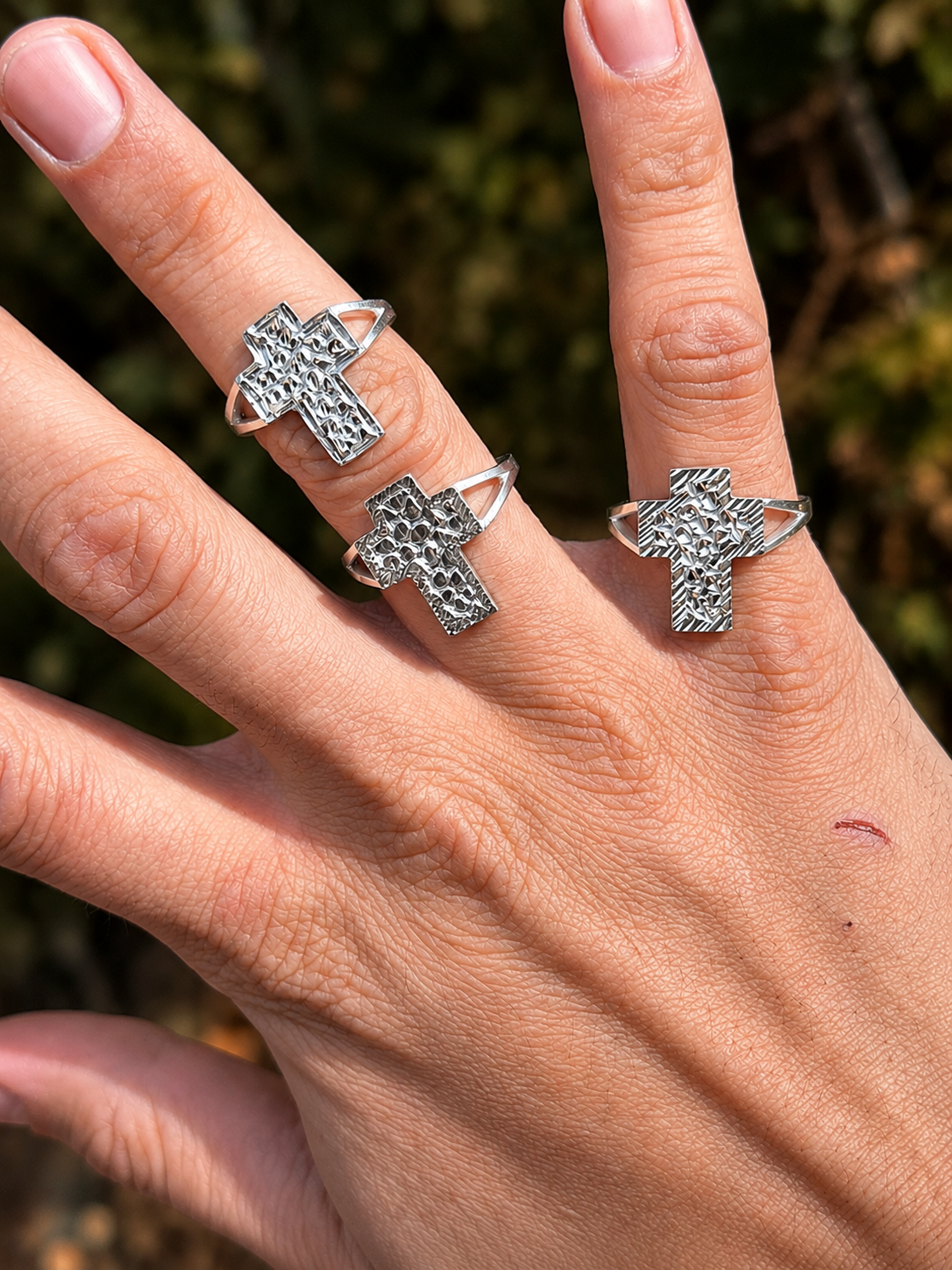 925 Silver Cross Ring