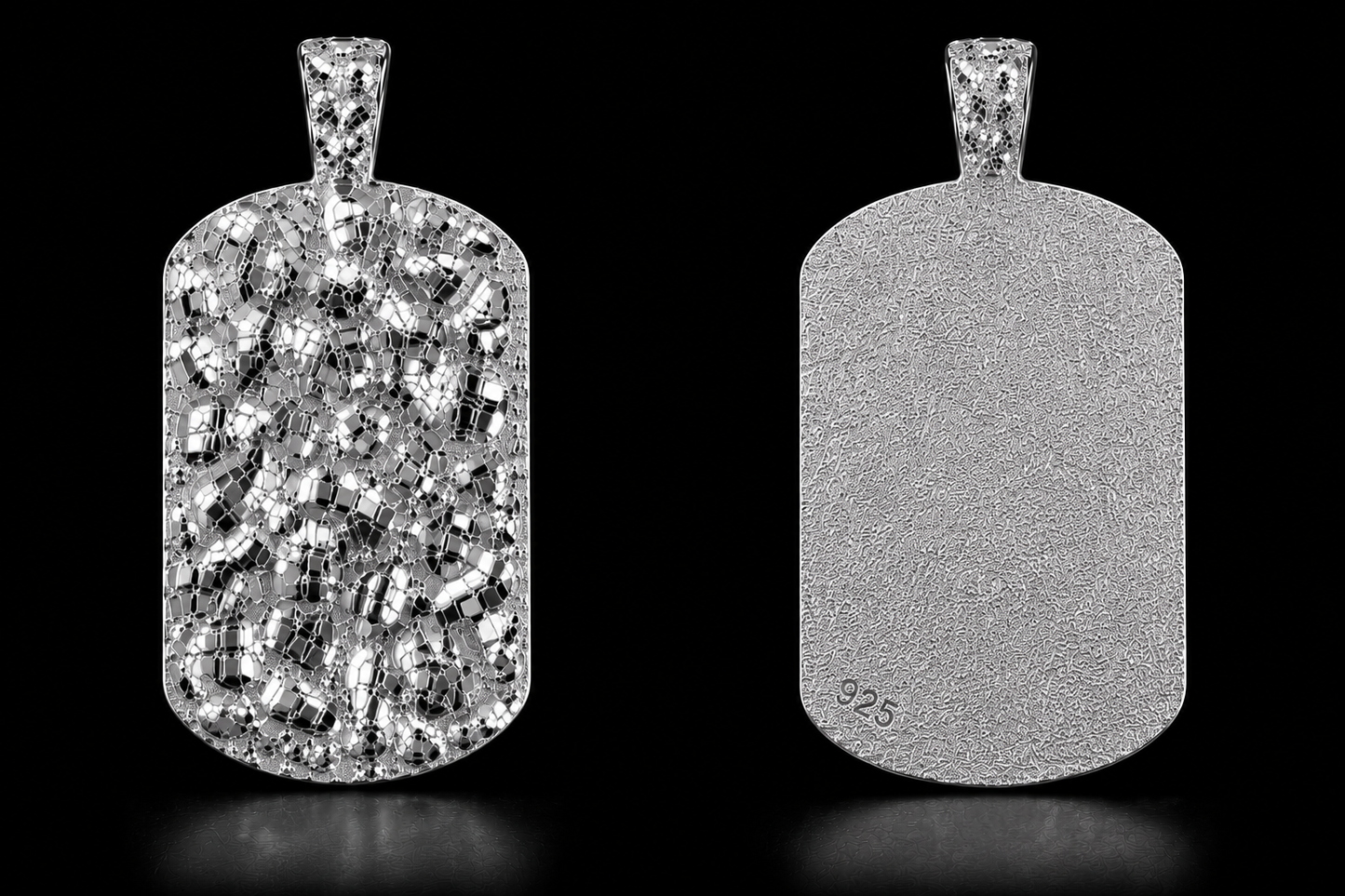 925 Silver Nugget Charm Pendant