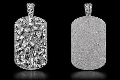 925 Silver Nugget Charm Pendant
