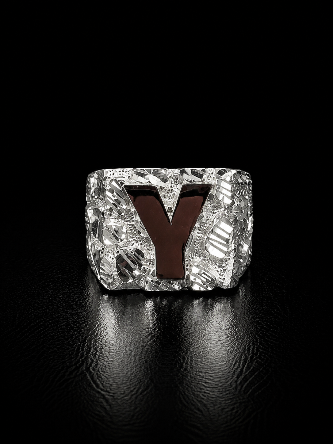 925 Silver Initial Ring