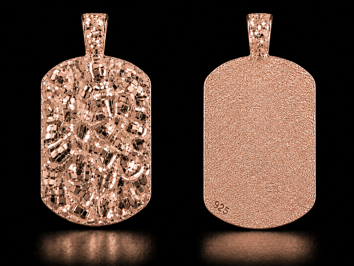 925 Silver Nugget Charm Pendant
