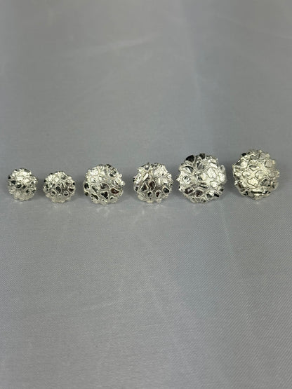 (Pre Order) 925 Silver Nugget Earrings