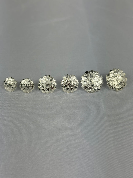 (Pre Order) 925 Silver Nugget Earrings