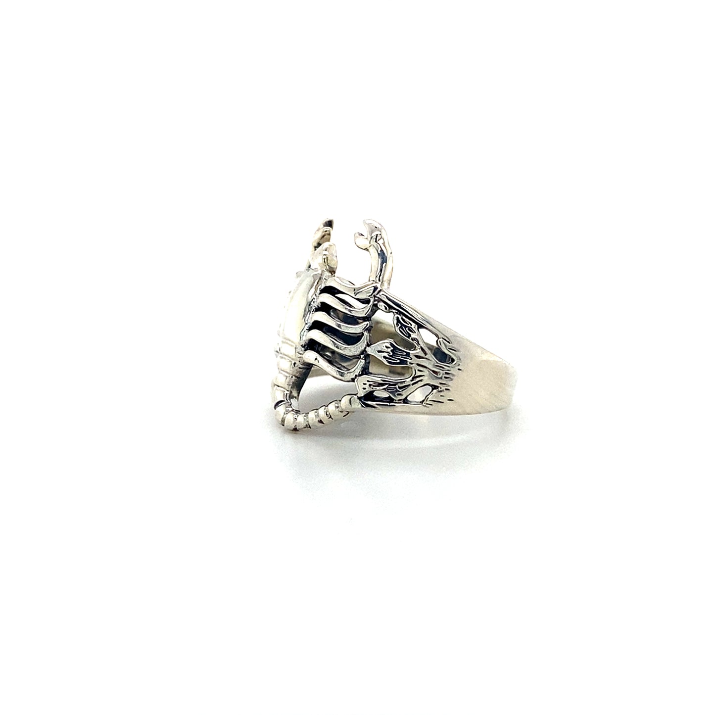 Scorpion Ring In 925 Sterling Silvers