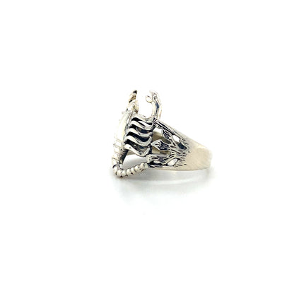 Scorpion Ring In 925 Sterling Silvers
