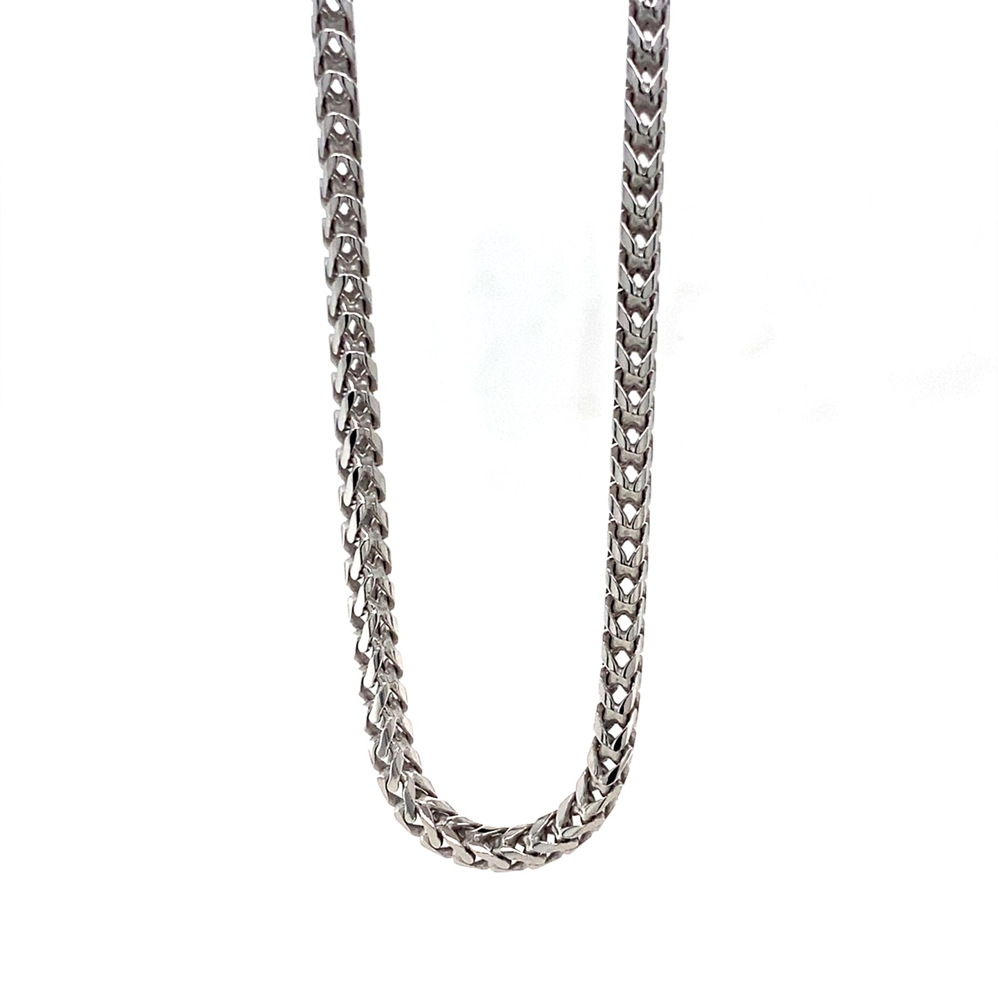 925 Silver 2.5MM 24” Franco Chain Necklace