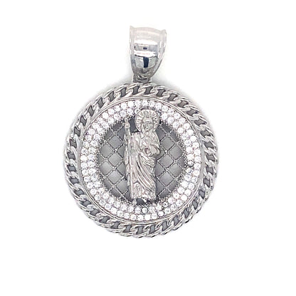 San Juda (St.John) Pendant In 925 Sterling Silver