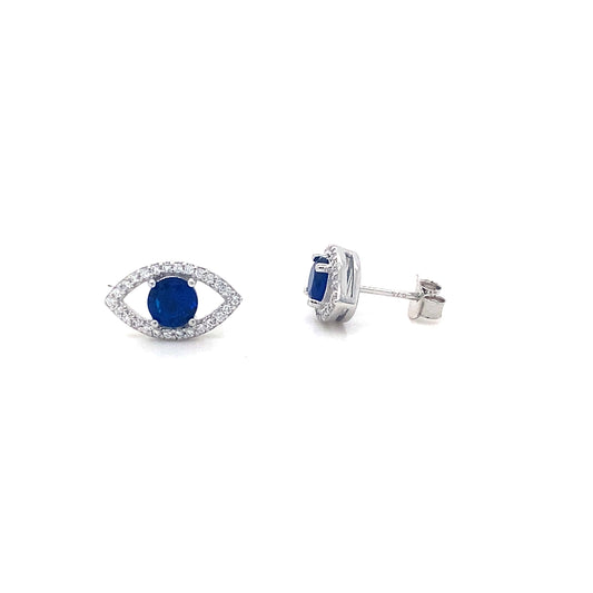 Evil Eye 925 In Sterling Silvers Earrings