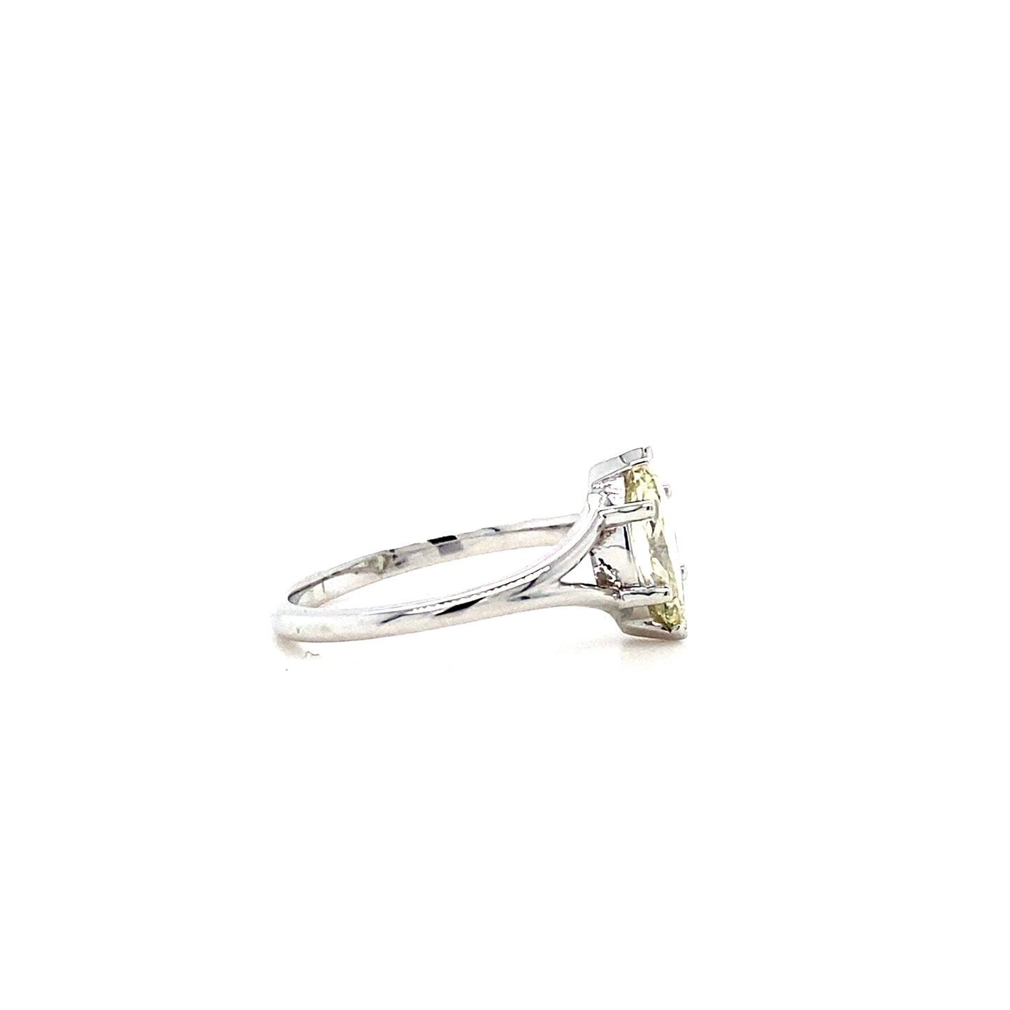 14K White Gold Engagement Ring – 1.05 Ct SI1 Certified Natural Diamond