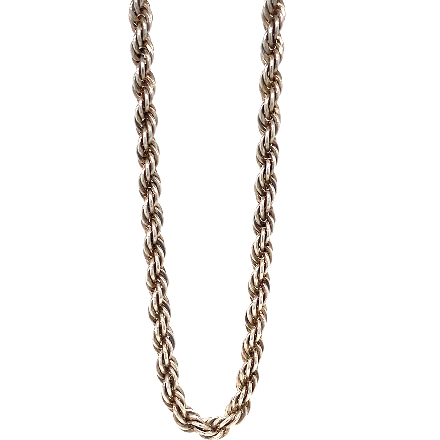 4MM 30.5” Rope Chain In 925 Sterling Silver Necklace