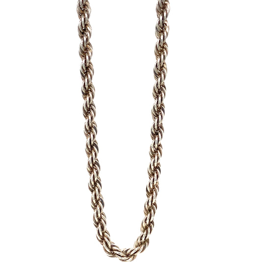 4MM 30.5” Rope Chain In 925 Sterling Silver Necklace