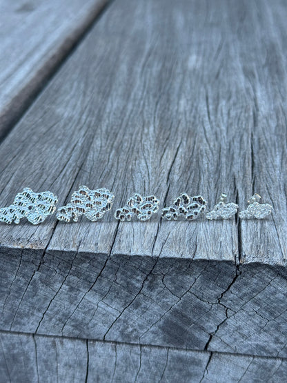 925 Silver Nugget Earrings