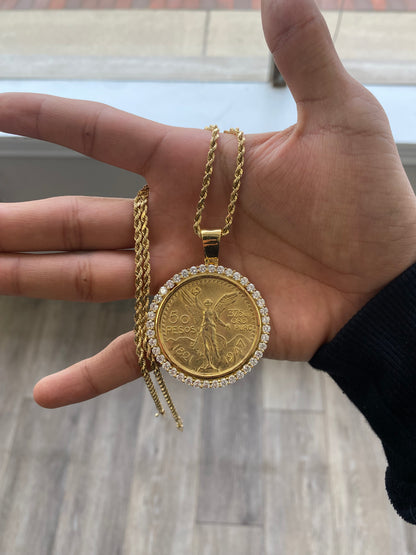 Centenario Medallion In 925 Sterling Silver