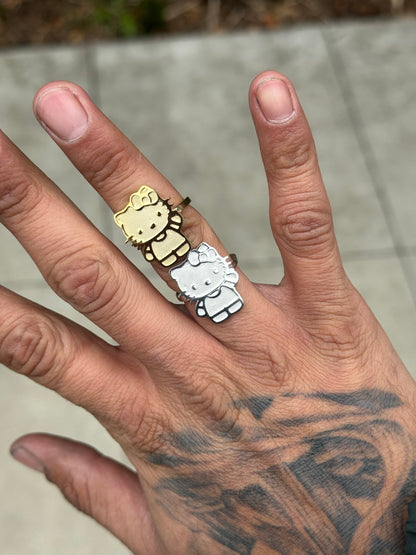 925 Silver Hello Kitty Body Ring