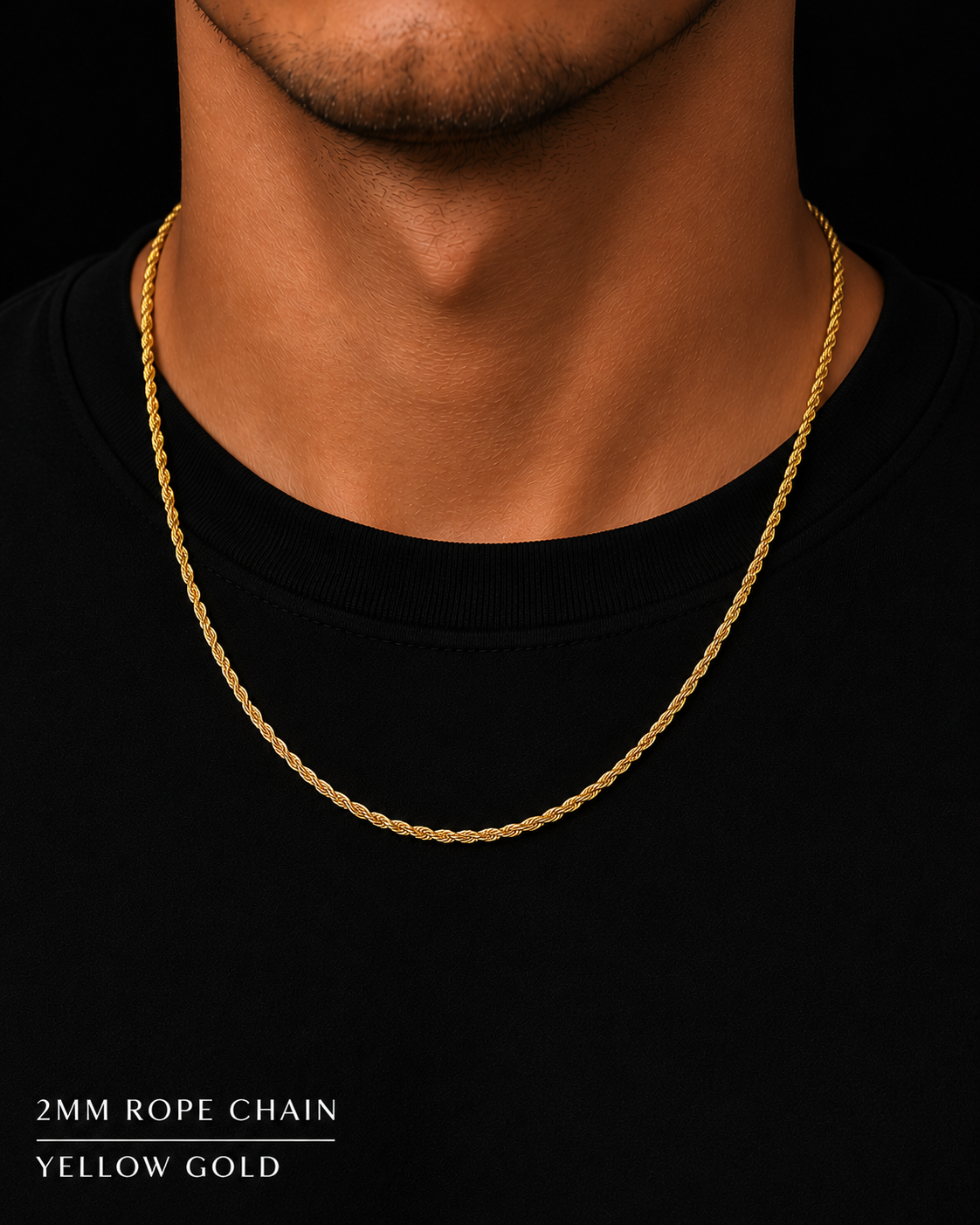 925 Sterling Silver 2MM Rope Chain & Bracelet
