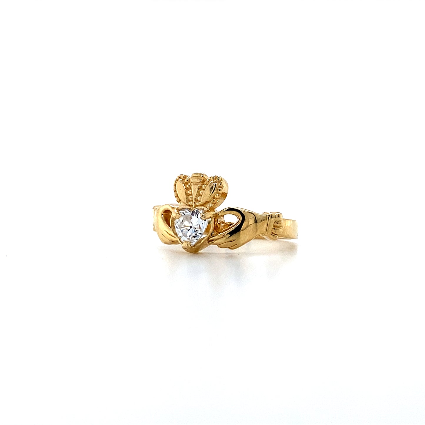 14K Gold Claddagh Ring