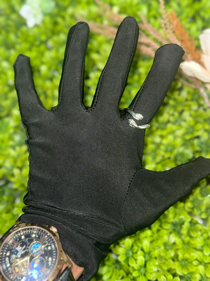 Reaching Hand In 14K White Gold Ring