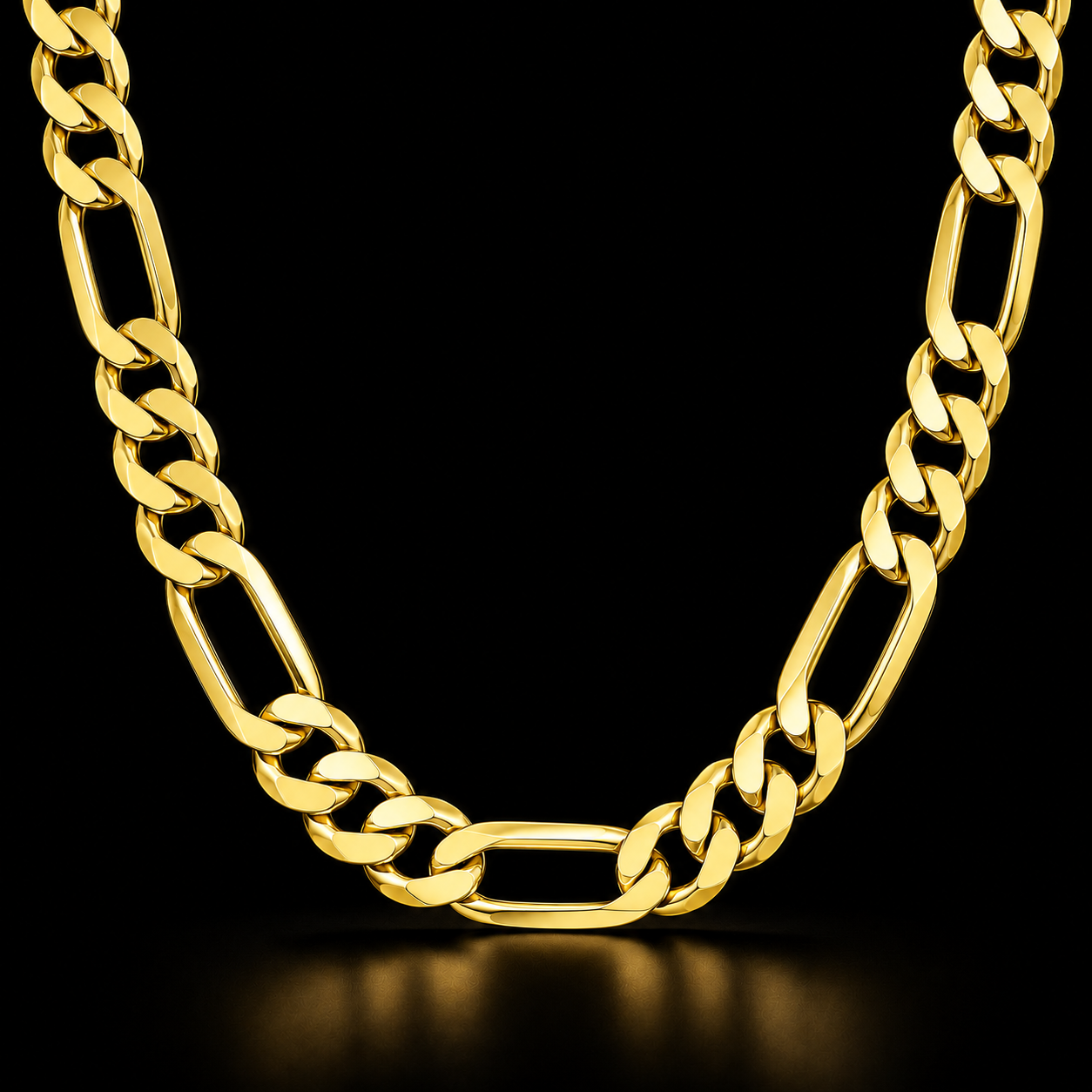 925 Sterling Silver 20MM Figaro Chain & Bracelet