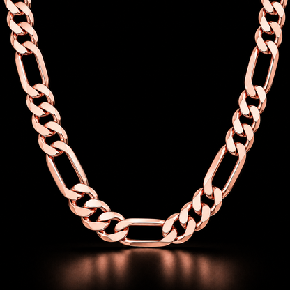 925 Sterling Silver 20MM Figaro Chain & Bracelet