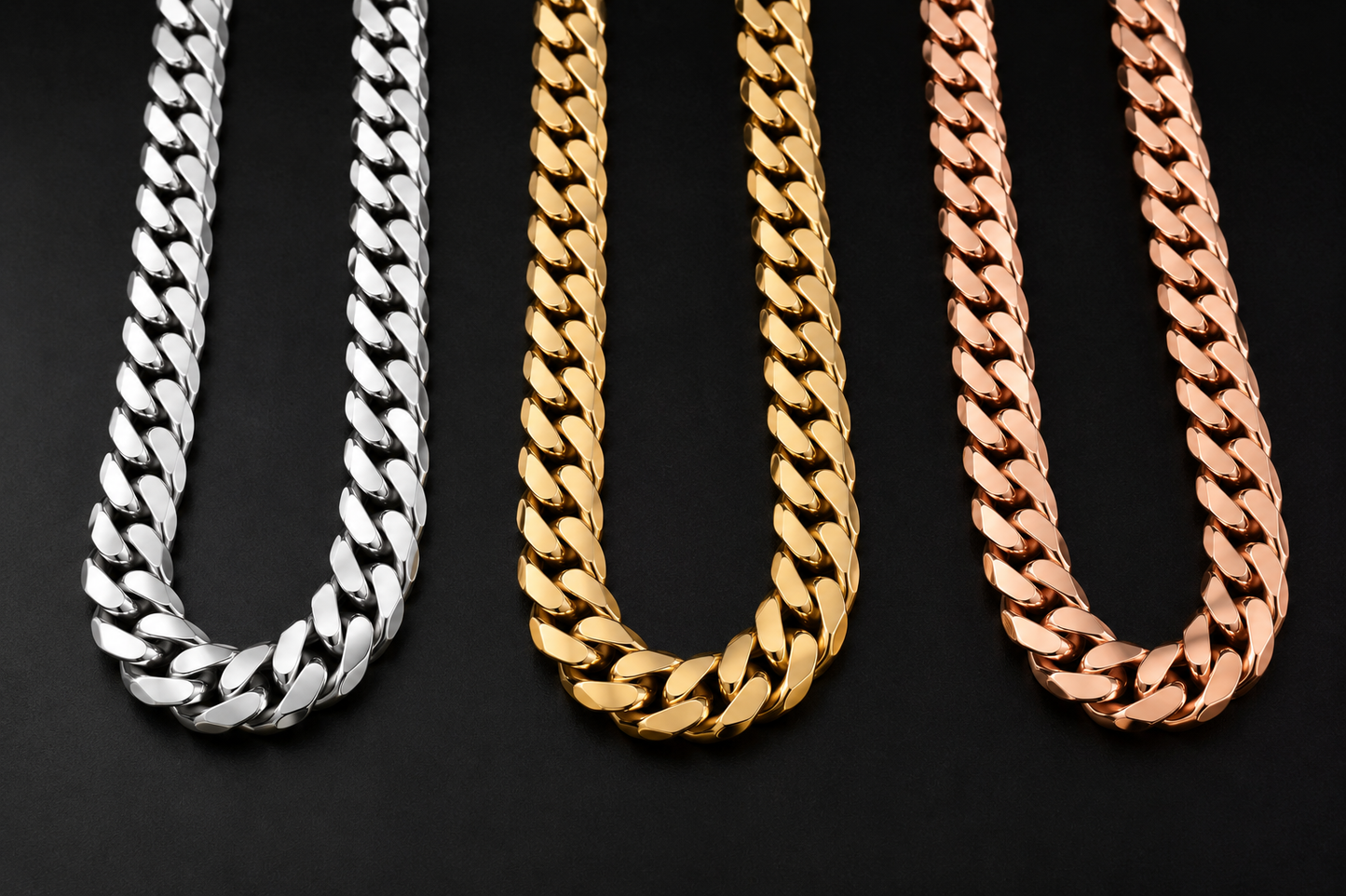 925 Sterling Silver 7MM Miami Cuban Chain & Bracelet