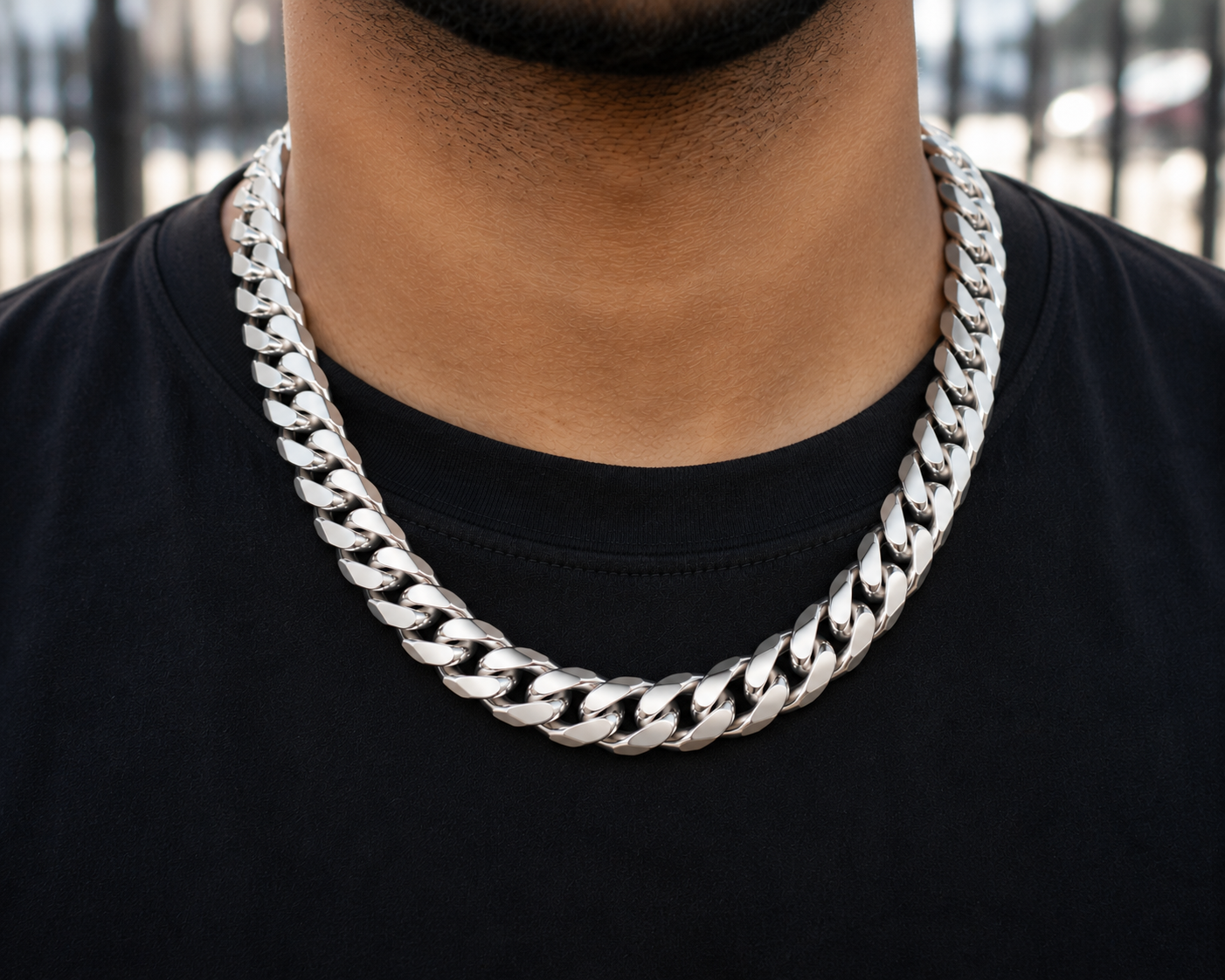 925 Sterling Silver 8MM Miami Cuban Chain & Bracelet